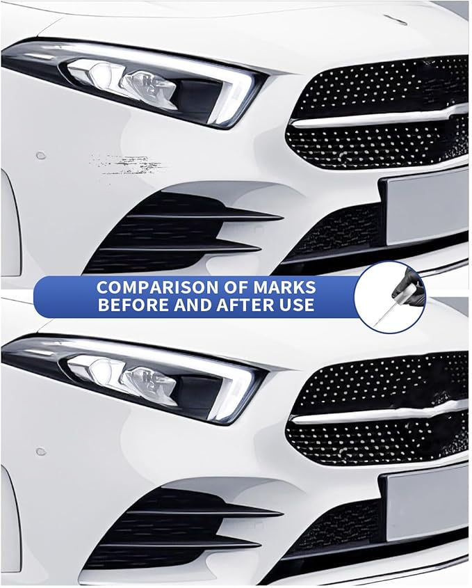 149/9149 Polar White Touch Up Paint Compatible with Mercedes-Benz Exact Match–Chips and Nicks Touch Up