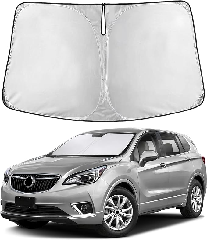 EcoNour Windshield Sunshade Compatible for Buick Envision 2016-2018 2019 2020, Sun Visor for Front Windshield & Window Sun Shade Cover, UV Heat Blocker & Protector, Car Accessories