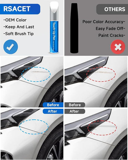Clear White(1D/UD) Touch Up Paint Compatible with Kia Exact Match Touch Up Paint Car Scratch Repair