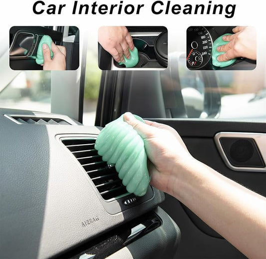 ASFSKY Car Cleaning Gel (3 Pack) Cleaning Putty Universal Dust Cleaning Car Interior Cleaner Keyboard Dust Remover Car Slime Gifts for Men Women Girl