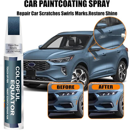 K1/M7490A Vapor Blue Metallic Touch Up Paint for Ford, Car Paint Pen Scratch Repair Two-In-One Touch Up Paint, Premium Car Scratch Remover for Deep Scratches
