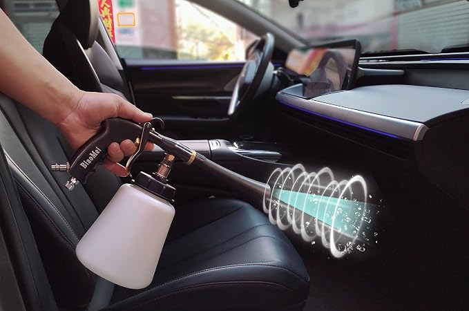 High Pressure Black Car Spraying Washing Gun Automobile Detailing Cleaning Machine car wash Tool(Metal Tube Rotate)