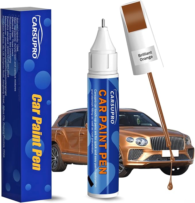 Orange Touch Up Paint for Cars,Car Paint Touch Up Pen for Deep Scratches,Car Scratch Repair Pen Auto Scratch Remover for Easy to Use and Fix(Brilliant Orange)