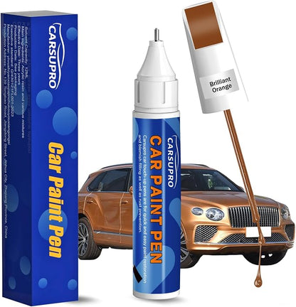Orange Touch Up Paint for Cars,Car Paint Touch Up Pen for Deep Scratches,Car Scratch Repair Pen Auto Scratch Remover for Easy to Use and Fix(Brilliant Orange)