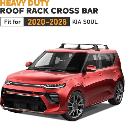 Anti-Theft 220lbs Heavy Duty Roof Rack Cross Bar Compatible with Kia Soul 2020 2021 2022 2023 2024 2025 2026 Roof Rack Cross Bars Aluminum Roof Racks Cross Rail