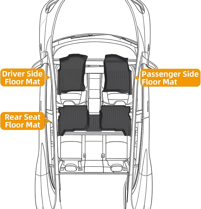 Floor Mats for Toyota 4Runner 1996 1997 1998 1999 2000 2001 2002, 3rd gen 4runner Floor Mats Custom Fit TPE All Weather Protection Floor Liners, Non-Slip Waterproof Floor Mat Car Accessories