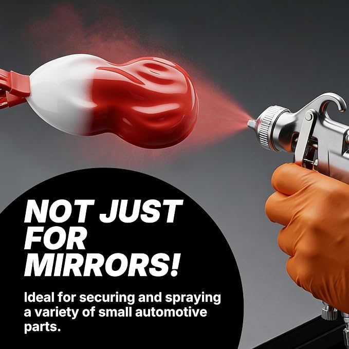 Lauco Paint-N-Stick Side View Mirror Paint Stand Holder with Clamp, ﻿Autobody Repair ﻿Paint Plier with Holder Set PPH0216