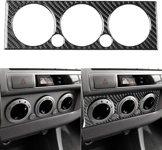 NVCNX Real Premium Carbon Fiber for Toyota 2nd Gen Tacoma Accessories 2005-2015 2006 2007 2008 2009 2010 2011 2012 2013 2014 Car Dash AC Climate Control Panel Cover Interior Trim Sticker Decal 1PC