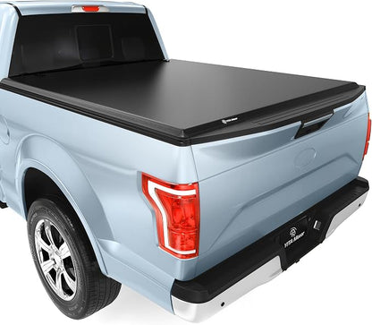 YITAMOTOR Soft Quad-fold Tonneau Cover Fits for Ford F-250 F-350 F250 F350 Super Duty 8ft Bed 2017-2026