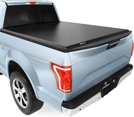 YITAMOTOR Soft Quad-fold Tonneau Cover Fits for Ford F-250 F-350 F250 F350 Super Duty 8ft Bed 2017-2026