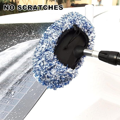 Microfibre Car Brush Cover, 2 Pieces Brush Cover for SB Washers/Wash Box Brush, Scratch-Free Car Washing,Universal Wash Mitt for Gentle Car Wash & Car Care - Blue