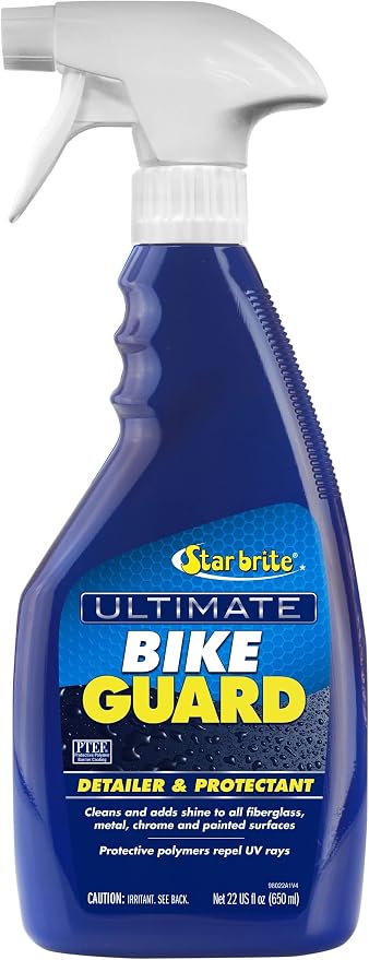 STAR BRITE Ultimate Bike Guard - Motorcycle Detailer & Protectant Spray - Remove Road Grime, Add Shine & Protect in Minutes (098022)