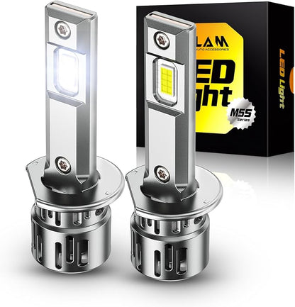 OXILAM H1 H1LL Bulb, 40000LM 60W Ultra-Bright H1ll Fog Light, 5 Min Quick Install, 20 Years Lifespan, No Flicker, 99% Compatibility