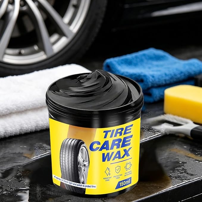 Car Tire Shine - Auto Tyre Polishing, Nourishing Gel, Wet Look Finish, UV Block Formula, Anti Static Layer | for Mechanics Detailers Trucks