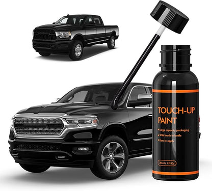 PXJ/KXJ Diamond Black Crystal/DB Black Touch Up Paint for Dodge, DIY Car Paint Scratch Repair Kit, Automotive Paints, Quick & Easy Fix Scratch Repair for Durango/Promaster