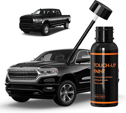 PXJ/KXJ Diamond Black Crystal/DB Black Touch Up Paint for Dodge, DIY Car Paint Scratch Repair Kit, Automotive Paints, Quick & Easy Fix Scratch Repair for Durango/Promaster