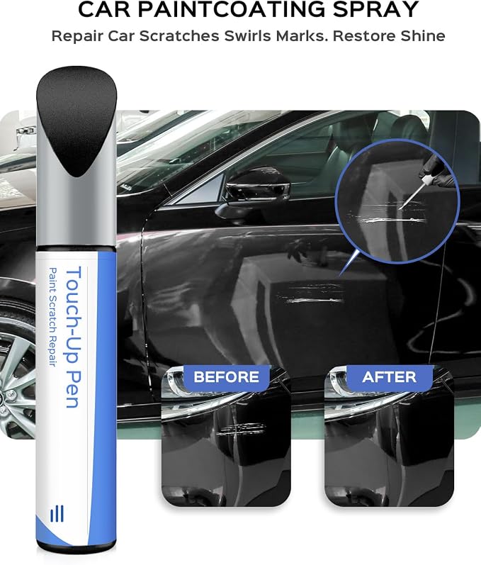 41W Jet Black Pearl Touch Up Paint Compatible with Mazda Exact Match Chips and Nicks Touch Up
