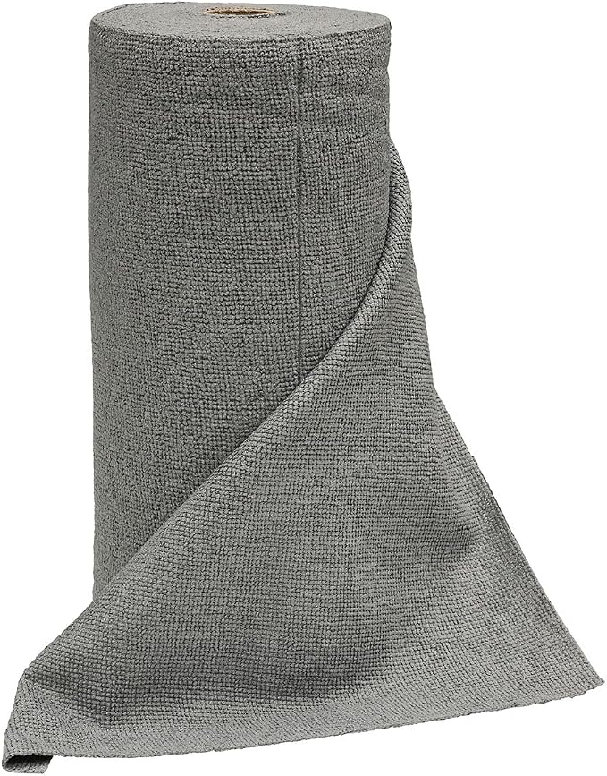 Eastwood Concours Tear Away Microfiber Towel Roll | Machine Washable and Reusable Micro Fiber Cleaning Cloth Rags | Best for Home, Garage, and Workshop Car Cleaning Supplies | 50 Sheets per Roll