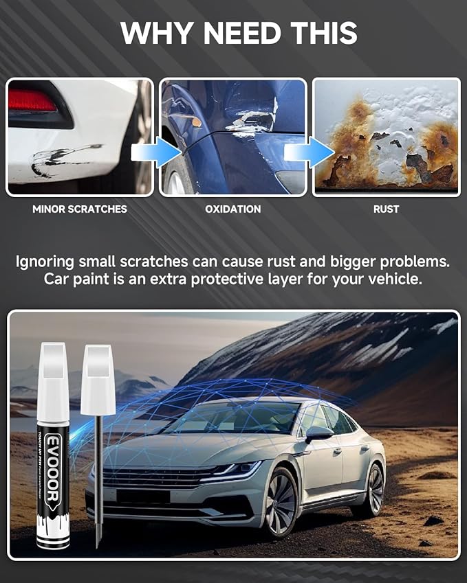 PDN Sting Gray Touch Up Paint Compatible with JeepExact Match 2 in 1 Touch up Paint for Chips and Nicks Repair