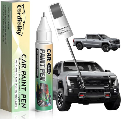 Thunderstorm Gray(GNO/WA633D) Touch Up Paint Pen for GMC,Car Paint Scratch Repair Pen Quick and Easy Fix Auto Paint Scratch