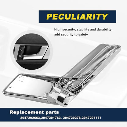 Front or Rear Right Passenger Interior Door Handle Repair Kit Compatible with Benz GLK250 X204 C280 GLK280 W204 C63 GLK300 C300 C250 GLK350 C230 Replace# 2047201271 2047202763