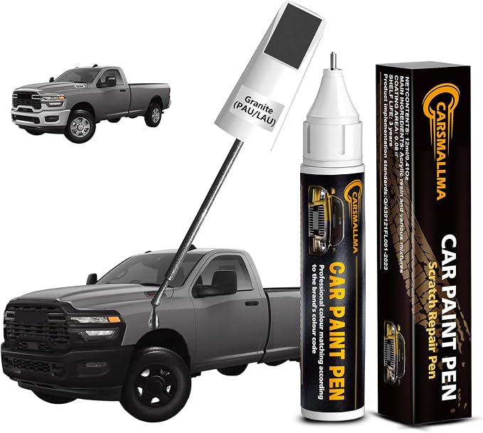 Granite(PAU/LAU) Car Touch Up Paint for Dodge, Color Accurate Car Paint Scratch Repair Pen Kit Quick & Easy Fix Vehicle Chips and Automotive Nicks Scuff