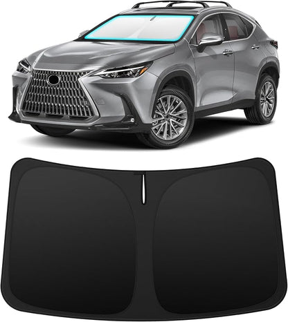 INSAUTO Custom Fit Windshield Sun Shade Accessories for Lexus NX 2022-2026, Foldable Front Window Sunshade, UV & Heat Reflector, Keeps Interior Cool, Includes Storage Bag