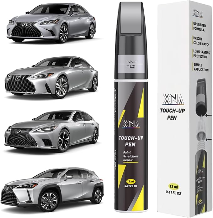 XNA Iridium(1L2) for Lexus Touch Up Paint, Car Scratch Remover for Nicks and Chips Repair, 2-In-1 Quick & Easy Fix Car Scratch Repair Kit with Exact Color-Matched