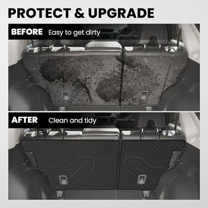 LASFIT Rear Seat Back Protector for Honda CRV 2012-2016, All Weather TPE Pet Friendly Custom Fit CR-V Second Row Back Seat Cover Backseat Mat Liner Accessories, Black