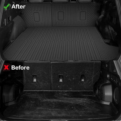 Floor Mats for 2026 Subaru Crosstrek Hybrid Upgrade Trunk Mat with Backrest Mat All Weather TPE Floor Liners Fit for Subaru Crosstrek Hybrid Odorless Anti-Slip Full Set Car Accessories(Not Fit Gas)
