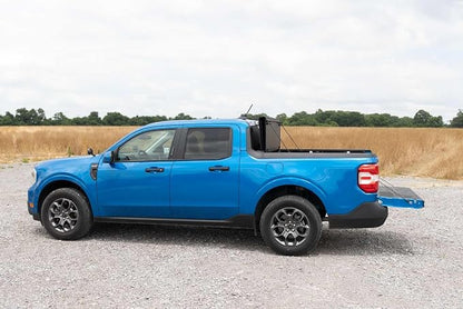 Rough Country Hard Tri-Fold Truck Bed Tonneau Cover for Ford Maverick (2022-2025) - Aluminum Flip-Up Folding Bed Cover, Fits 4'6 (54.4") Bed