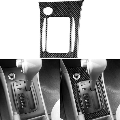 Black Real Carbon Fiber Accessories Car Center Console Gear Shift Outer Frame Panel Cover Interior Trim Sticker Decal for Toyota Corolla CE LE S 2003 2004 2005 2006 2007 2008/XRS 2005-2006 Sedan 1PC