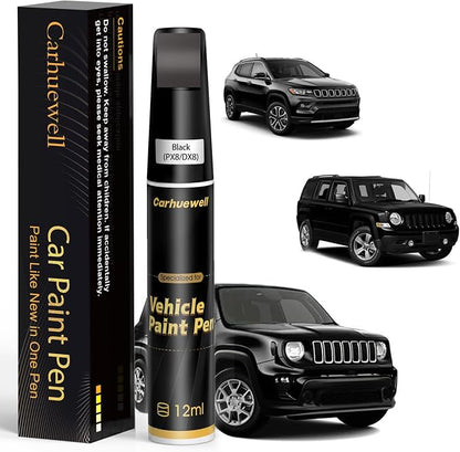 Black(PX8/DX8) Touch Up Paint for Jeep, Car Paint Pen Scratch Repair Two-In-One Touch Up Paint, Exact Color Match for Jeep Automotive Scratch Remover for Deep Scratches