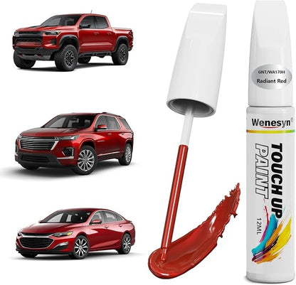 GNT/WA170H Radiant Red Touch Up Paint Compatible with Chevrolet, Car Paint Scratch Remover for Nicks & Chips Repair, Automotive Paints Exact Match Chevy Silverado/Equinox/Malibu/Tahoe/Camaro
