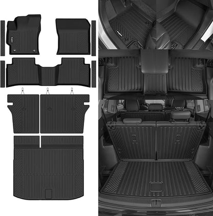 Floor Mats for 2020-2026 Toyota Corolla Hatchback, Trunk Mat and Backrest Mat & Door Sill Guard All Weather TPE Protector for Toyota Corolla Hatchback Accessories