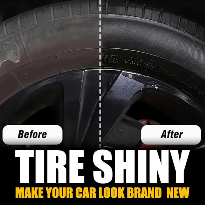 Tire Shine Spray - Shine Protectant | Tire Cleaner | 50ml/100ml Sturdy Rim Shiine Solution | Auto Tyre Polishing Coating Product for Truck Rv Sedan Vehicle Owners Maintenance Managers Road Trip