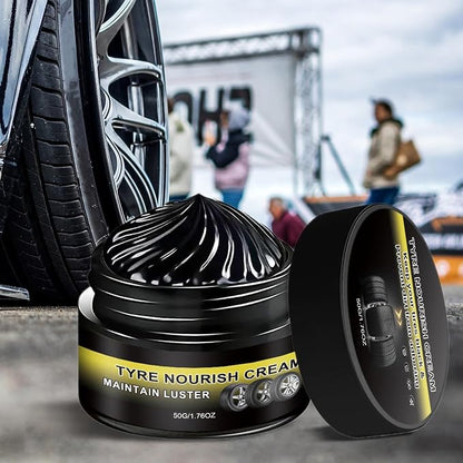 Tire Coating Paste | 50g Wheel Dressing Cream,Wheel Refurbish Paste,for SUV Automotive Truck Motorcycle Sedan Commuting Offroad Garage