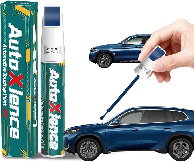 Phytonic Blue Metallic(C1M) Touch Up Paint Compatible with BMW Car Paint Pen Scratch Repair Automotive Scratch Remover Fix Exact Color Match
