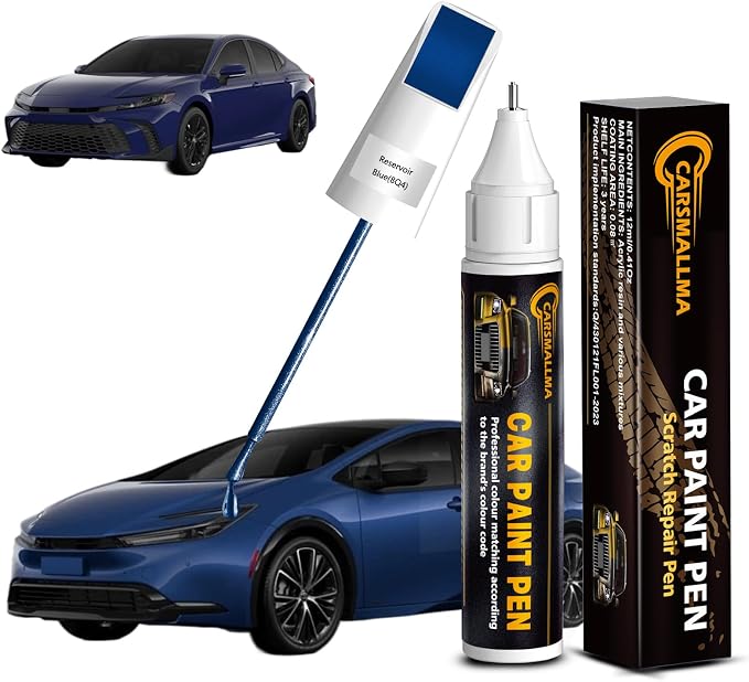 Car Touch Up Paint(8Q4 Reservoir Blue) for Toyota, Color Accurate Car Scratch Repair Remover Pen,Automotive Paint Quick & Easy to fix vehicle Chips and Nicks Scuff