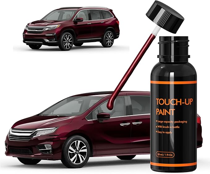 R561P Deep Scarlet Touch Up Paint for Honda, DIY Car Paint Scratch Repair Kit, Automotive Paints, Quick & Easy Fix Scratch Repair for Ridgeline/Odyssey/Pilot/Passport