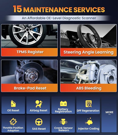 OBD2 Scanner for Toyota/Lexus/Scion, OM701 All Systems Diagnostic Tool with 15+ Resets (Oil/ETC/EPB/ABS/SAS/BAT Register...), Full OBDII Functions Read&Erase Fault Codes, Free Software Update