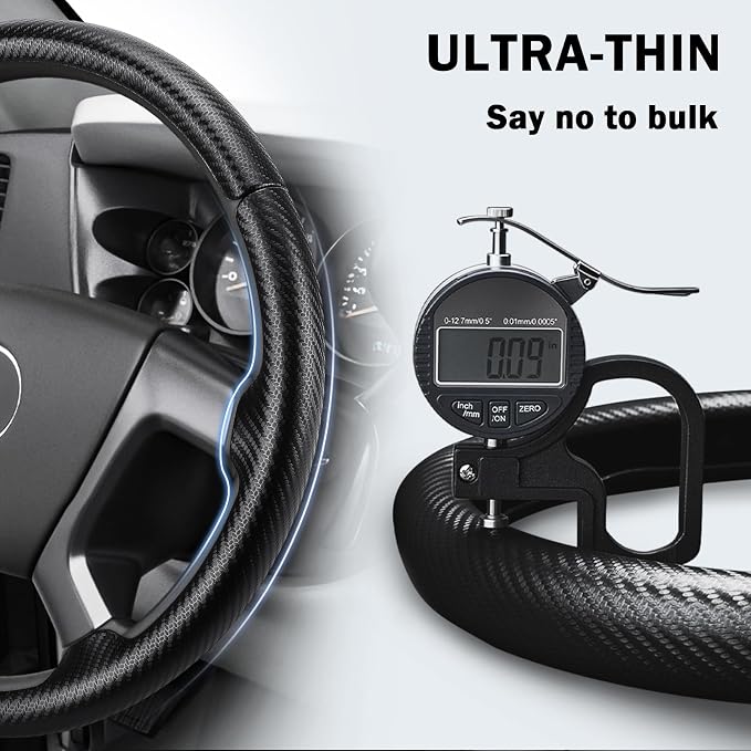 Steering Wheel Cover for Chevy Silverado 1500 GMC Sierra 1500 2007-2013/2500 3500 Chevrolet Tahoe Suburban Yukon (Yukon XL) 2007-2014/ Traverse 2009-2017/ GMC Sierra 2500HD 3500HD 2008-2014