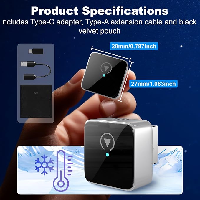 2026 Upgraded Mini Bluetooth 2-in-1 Plug & Play Car Audio Adapter, Wireless Android Auto Adapter, Car Play Wireless Adapter, Fast Auto-Connect Compatible with iPhone iOS 10+ & Android 11+ Cars