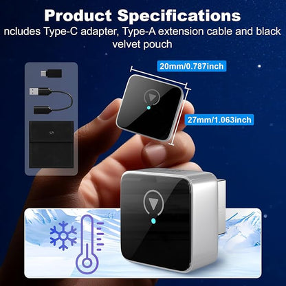 2026 Upgraded Mini Bluetooth 2-in-1 Plug & Play Car Audio Adapter, Wireless Android Auto Adapter, Car Play Wireless Adapter, Fast Auto-Connect Compatible with iPhone iOS 10+ & Android 11+ Cars