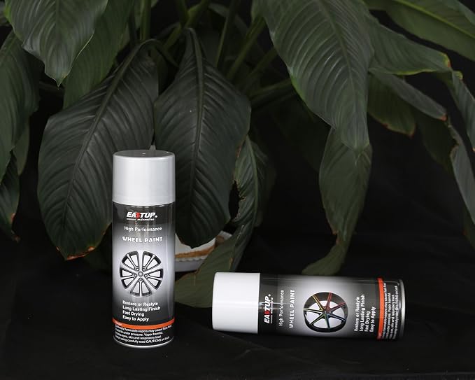 Premium Metallic Wheel Paint Gloss Silver- Brilliant Finish, High Durability, Fade-resistant, Quick Drying Rim Coating.