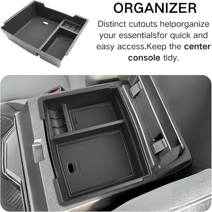 Center Console Organizer for Toyota 2026 2025 2024 Tacoma(4th Gen) Accessories Armrest Box Storage Tray Tidy and Simplify Car Middle Console