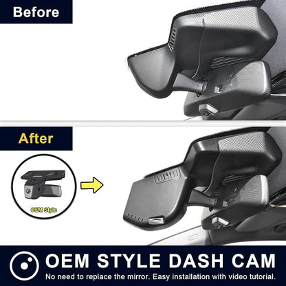 Mangoal 4K Dash Cam Custom for BMW X1 Gen3 U11/U12 2023 2024 2025, Xdrive28i, OEM Style, 2160P UHD Video, WiFi & APP, 64GB Card