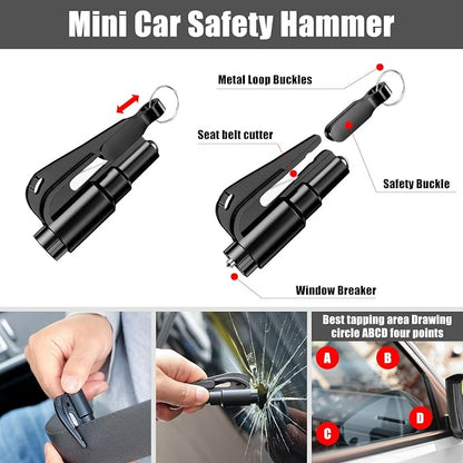 Car Roadside Emergency Kit Automotive Car Safety Kits for Vehicles Woman Man Teen Black