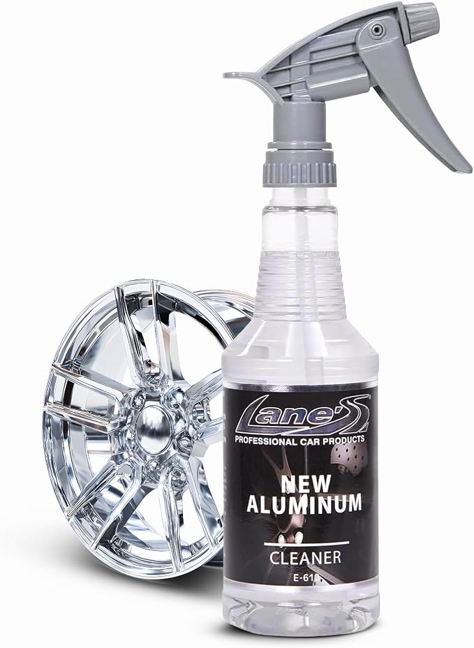 LANE'S New Aluminum Car Wheel Cleaner | Acid Rim Cleaner and Brightener | Brake Dust, Oxidation & Rust Remover for Motorcycles, Cars, Trucks | Shines & Eliminates Hard Scrubbing | 16oz