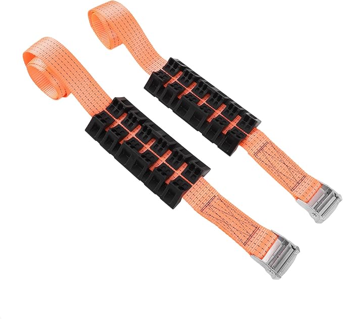 Generic 2PCS Tire Traction Straps, Strong Grip Anti Skid Emergency Tire Straps with Gloves, Ideal for Truck SUV Snow Mud Recovery